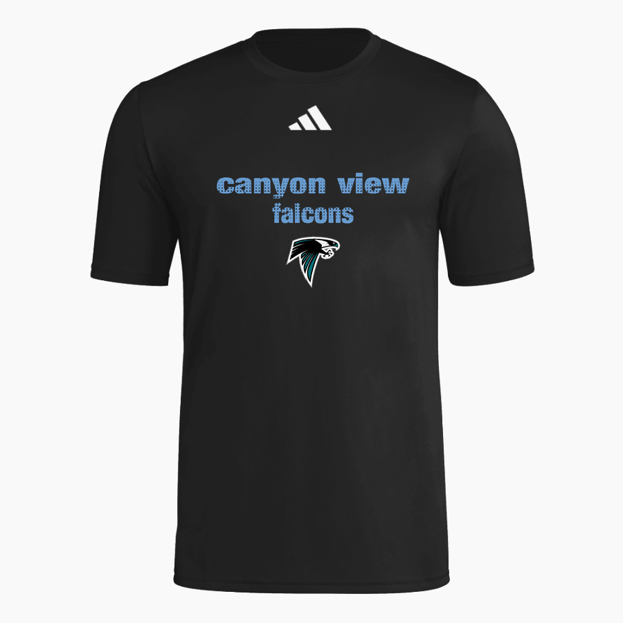 Canyon View Falcons adidas Men's Short Sleeve Pregame Tee