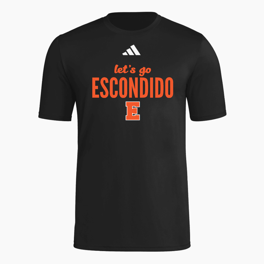 ESCONDIDO HIGH SCHOOL COUGARS <span class="pdp-name-mascot">ESCONDIDO COUGARS</span> adidas Men's Short Sleeve Pregame Tee
