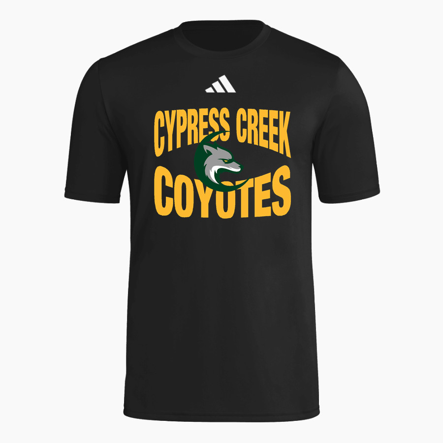 Cypress Creek Coyotes adidas Men's Short Sleeve Pregame Tee