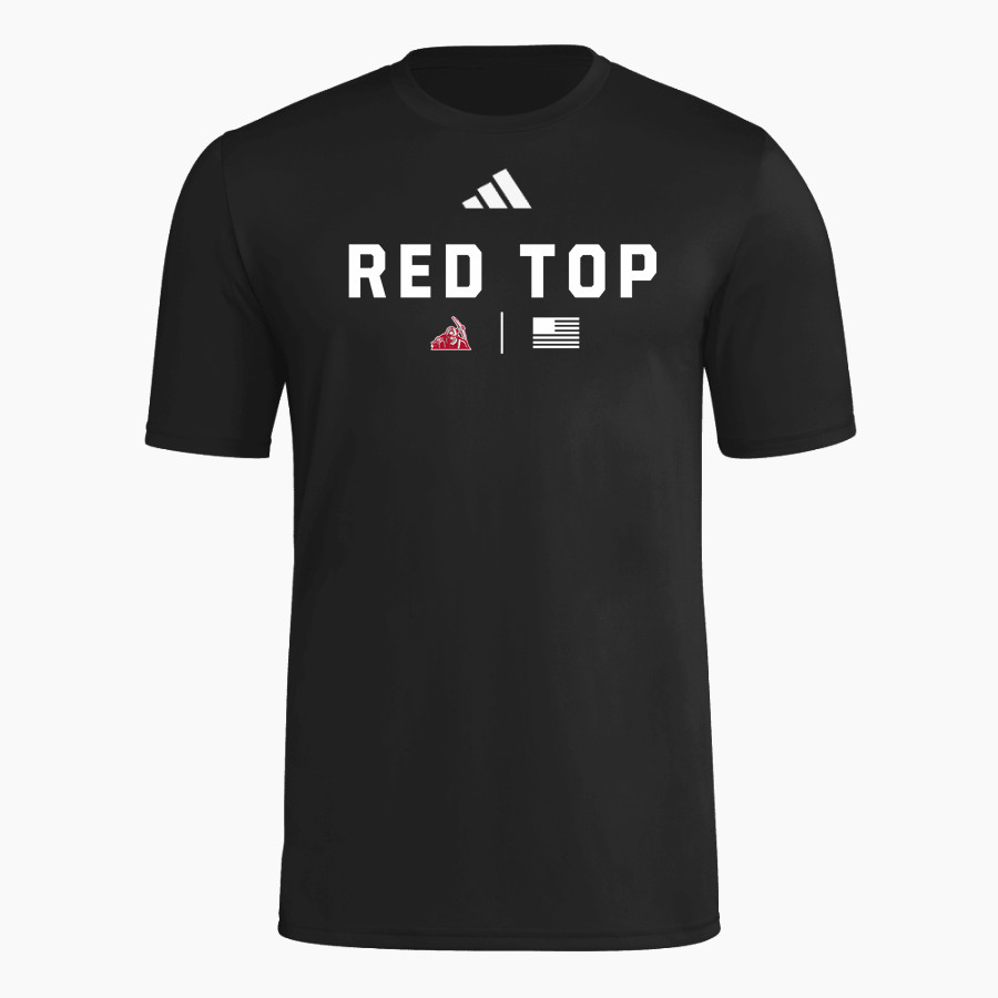 Red Top Miners <span class="pdp-name-mascot">Red Top MIners</span> adidas Men's Short Sleeve Pregame Tee