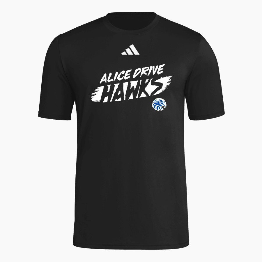 Alice Drive Hawks adidas Men's Short Sleeve Pregame Tee