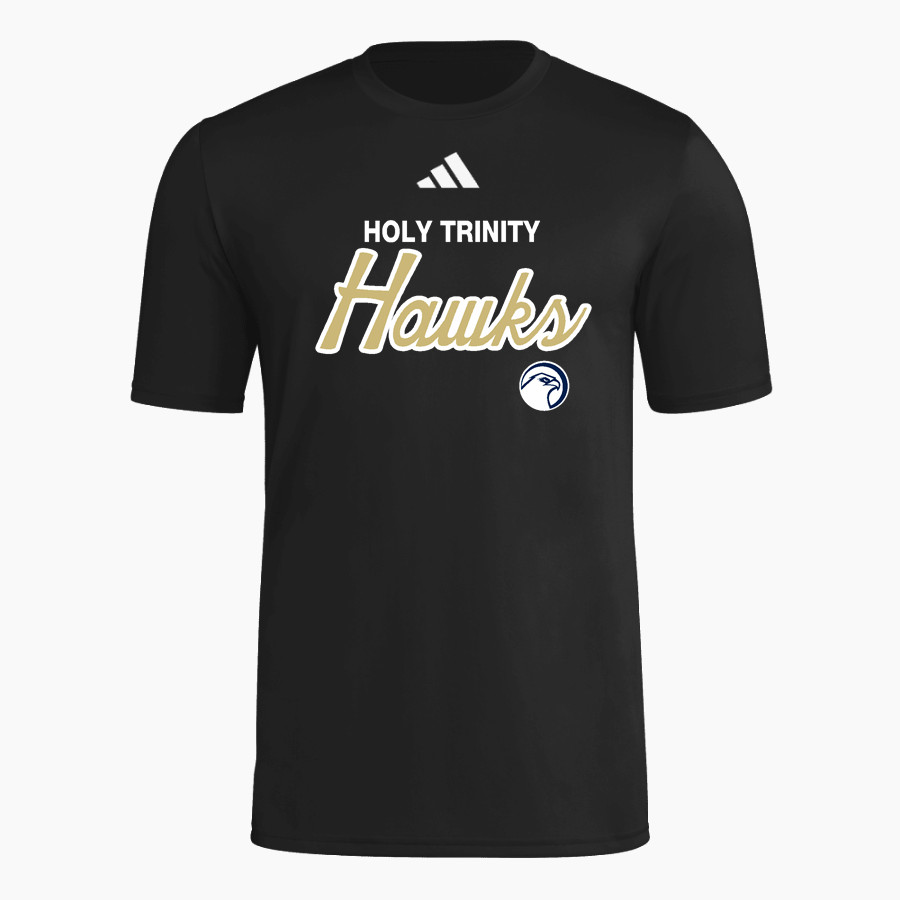Holy Trinity Hawks <span class="pdp-name-mascot">Holy Trinity Hawks</span> adidas Men's Short Sleeve Pregame Tee