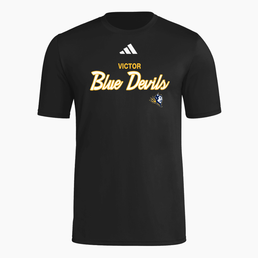 Victor Blue Devils <span class="pdp-name-mascot">Victor Blue Devils</span> adidas Men's Short Sleeve Pregame Tee