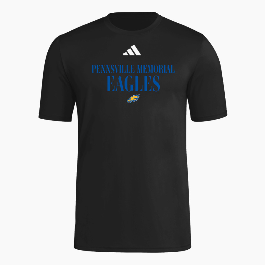 PENNSVILLE MEMORIAL HIGH SCHOOL EAGLES <span class="pdp-name-mascot">PENNSVILLE MEMORIAL EAGLES</span> adidas Men's Short Sleeve Pregame Tee