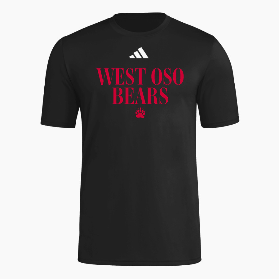West Oso Bears <span class="pdp-name-mascot">West Oso Bears</span> adidas Men's Short Sleeve Pregame Tee