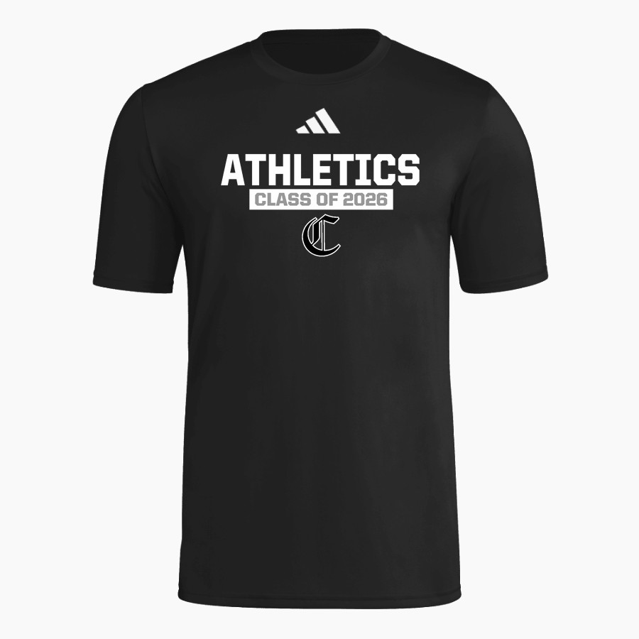 CISTERCIAN PREPARATORY SCHOOL HAWKS <span class="pdp-name-mascot">CISTERCIAN HAWKS</span> adidas Men's Short Sleeve Pregame Tee