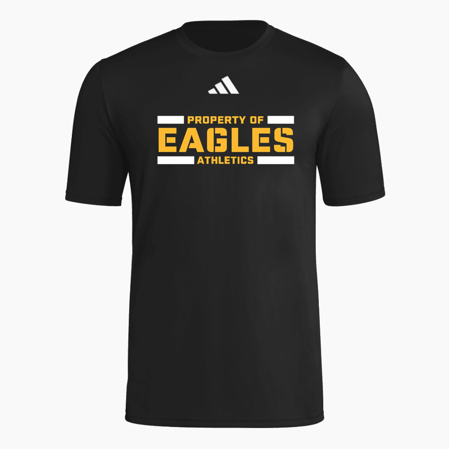 HUDSONVILLE HIGH SCHOOL EAGLES <span class="pdp-name-mascot">HUDSONVILLE EAGLES</span> adidas Men's Short Sleeve Pregame Tee