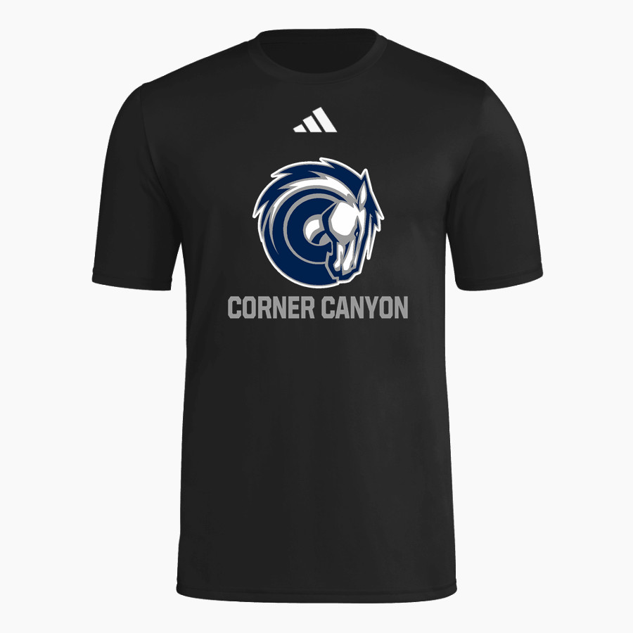 CORNER CANYON HIGH SCHOOL CHARGERS <span class="pdp-name-mascot">CORNER CANYON CHARGERS</span> adidas Men's Short Sleeve Pregame Tee