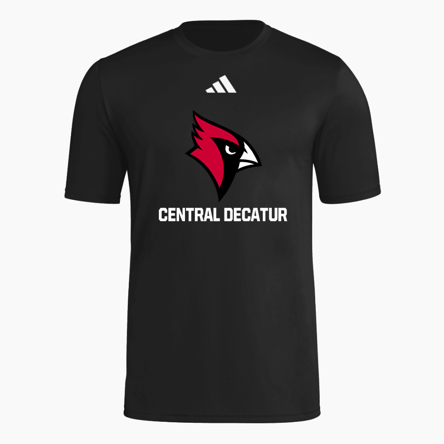 Central Decatur Cardinals adidas Men's Short Sleeve Pregame Tee