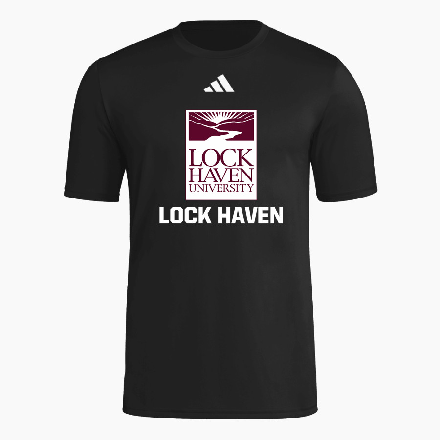 Lock Haven Bald Eagles <span class="pdp-name-mascot">Lock Haven University Bald Eagles</span> adidas Men's Short Sleeve Pregame Tee