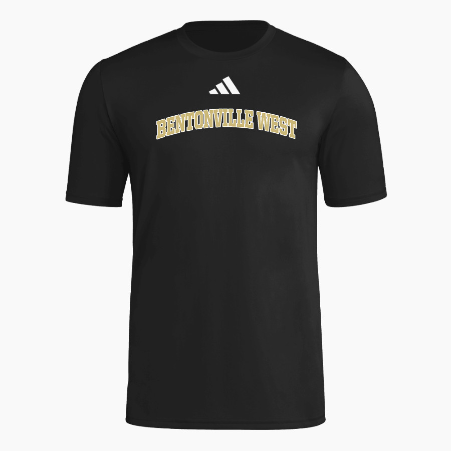 BENTONVILLE WEST HS WOLVERINES <span class="pdp-name-mascot">BENTONVILLE WEST WOLVERINES</span> adidas Men's Short Sleeve Pregame Tee