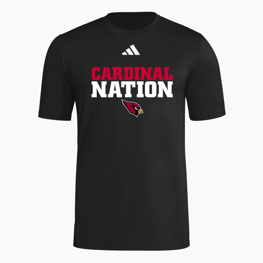 JOHANNESBURG-LEWISTON HIGH SCH CARDINALS <span class="pdp-name-mascot">JOHANNESBURG - LEWISTON CARDINALS</span> adidas Men's Short Sleeve Pregame Tee