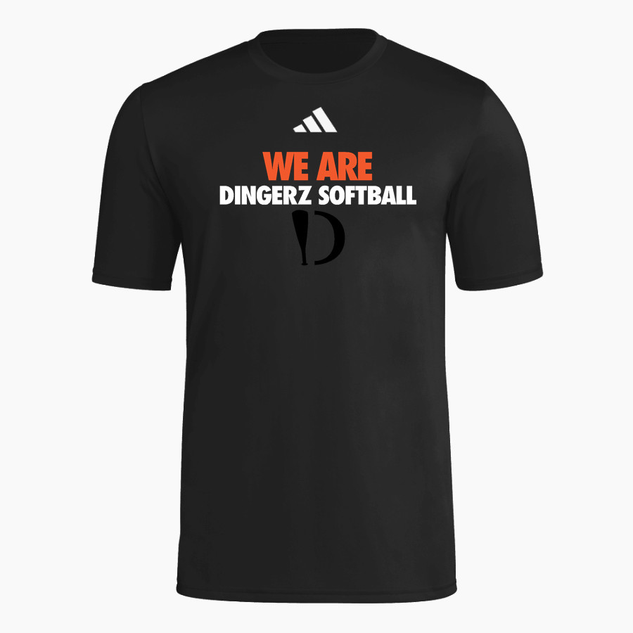 Dingerz Softball Dingerz <span class="pdp-name-mascot">Dingerz Softball Dingerz</span> adidas Men's Short Sleeve Pregame Tee