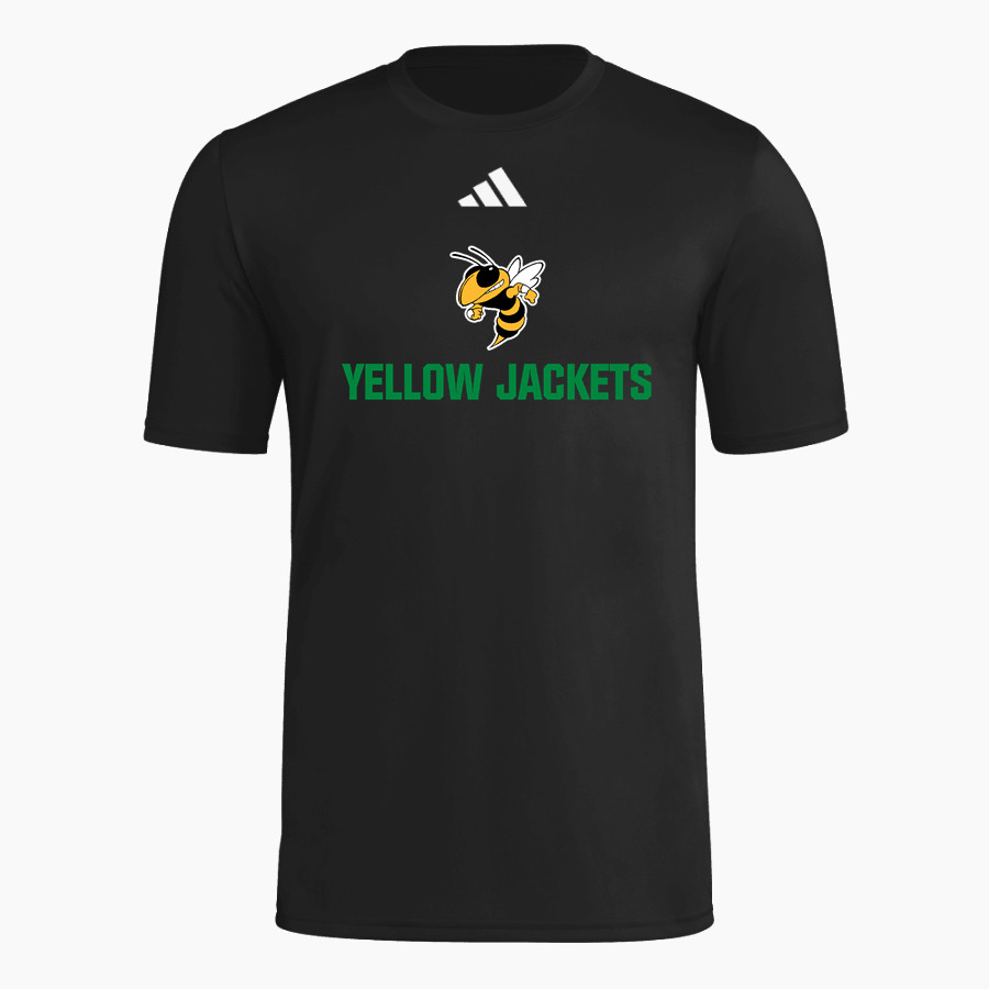 WINDSOR HIGH SCHOOL YELLOW JACKETS <span class="pdp-name-mascot">WINDSOR YELLOW JACKETS</span> adidas Men's Short Sleeve Pregame Tee