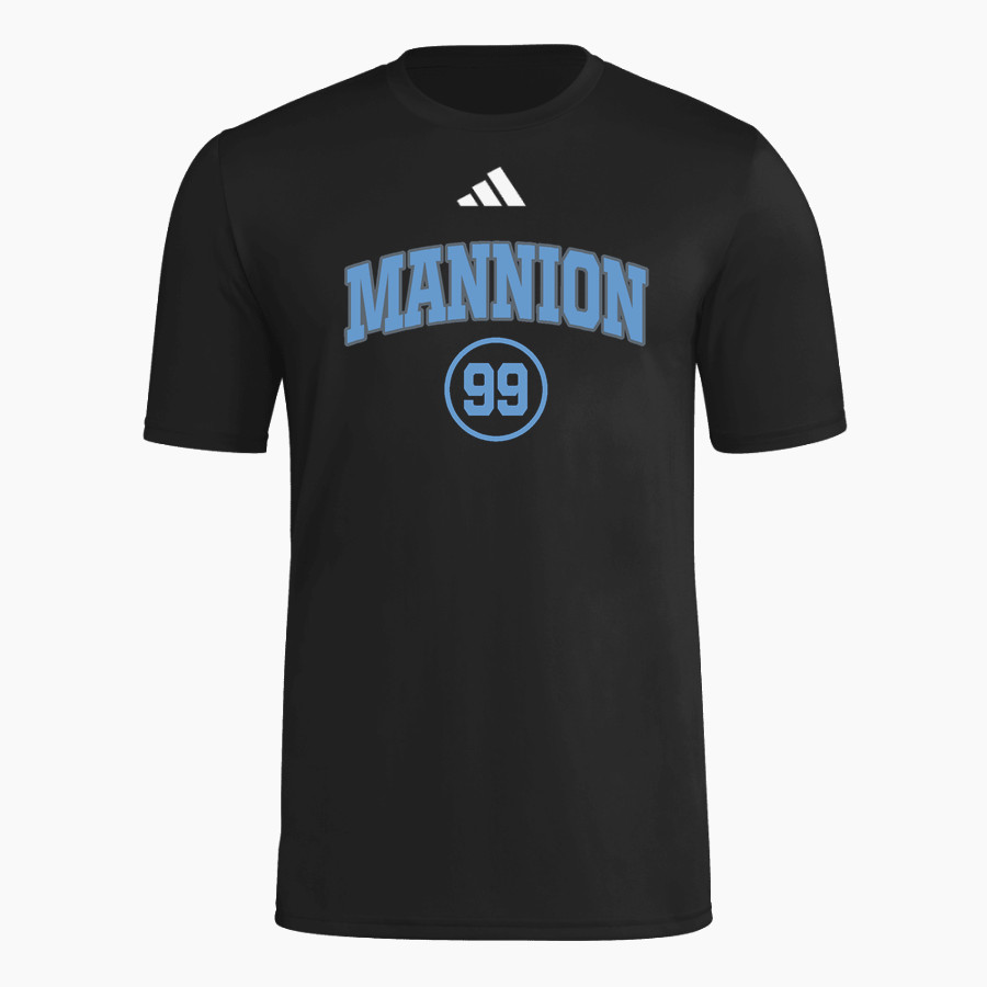Mannion Mustangs <span class="pdp-name-mascot">Mannion Mustangs</span> adidas Men's Short Sleeve Pregame Tee