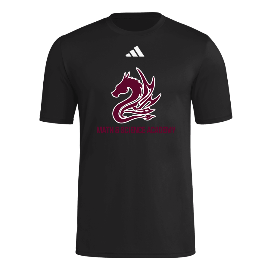 Math & Science Academy Dragons <span class="pdp-name-mascot">Math & Science Academy Dragons</span> adidas Men's Short Sleeve Pregame Tee