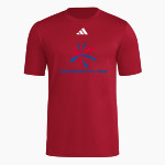Salem Gymnastics & Swim Salem Gymnastics <span class="pdp-name-mascot">Salem Gymnastics & Swim</span> adidas Men's Short Sleeve Pregame Tee Front Thumbnail
