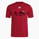 BVSA BOBBY VALENTINE'S SP <span class="pdp-name-mascot">BOBBY VALENTINE'S SPORTS ACADEMY</span> adidas Men's Short Sleeve Pregame Tee Front Thumbnail