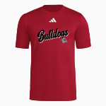 MEADVILLE HIGH SCHOOL BULLDOGS adidas Men's Short Sleeve Pregame Tee Front Thumbnail