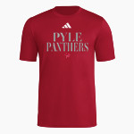 Pyle Panthers <span class="pdp-name-mascot">Pyle Middle School Panthers</span> adidas Men's Short Sleeve Pregame Tee Front Thumbnail