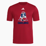 Oakland Patriots <span class="pdp-name-mascot">Oakland Patriots</span> adidas Men's Short Sleeve Pregame Tee Front Thumbnail