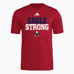 Oswalt Eagles adidas Men's Short Sleeve Pregame Tee Front Thumbnail