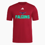 Faith Lutheran Falcons <span class="pdp-name-mascot">Faith Lutheran High School Falcons</span> adidas Men's Short Sleeve Pregame Tee Front Thumbnail