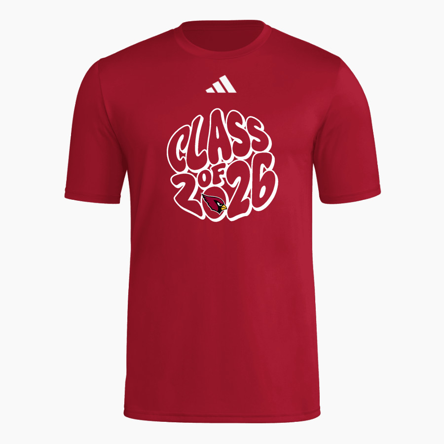 JOHANNESBURG-LEWISTON HIGH SCH CARDINALS <span class="pdp-name-mascot">JOHANNESBURG - LEWISTON CARDINALS</span> adidas Men's Short Sleeve Pregame Tee