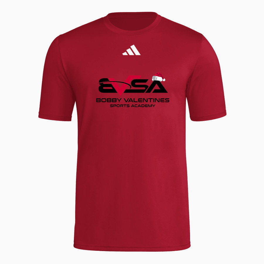 BVSA BOBBY VALENTINE'S SP <span class="pdp-name-mascot">BOBBY VALENTINE'S SPORTS ACADEMY</span> adidas Men's Short Sleeve Pregame Tee