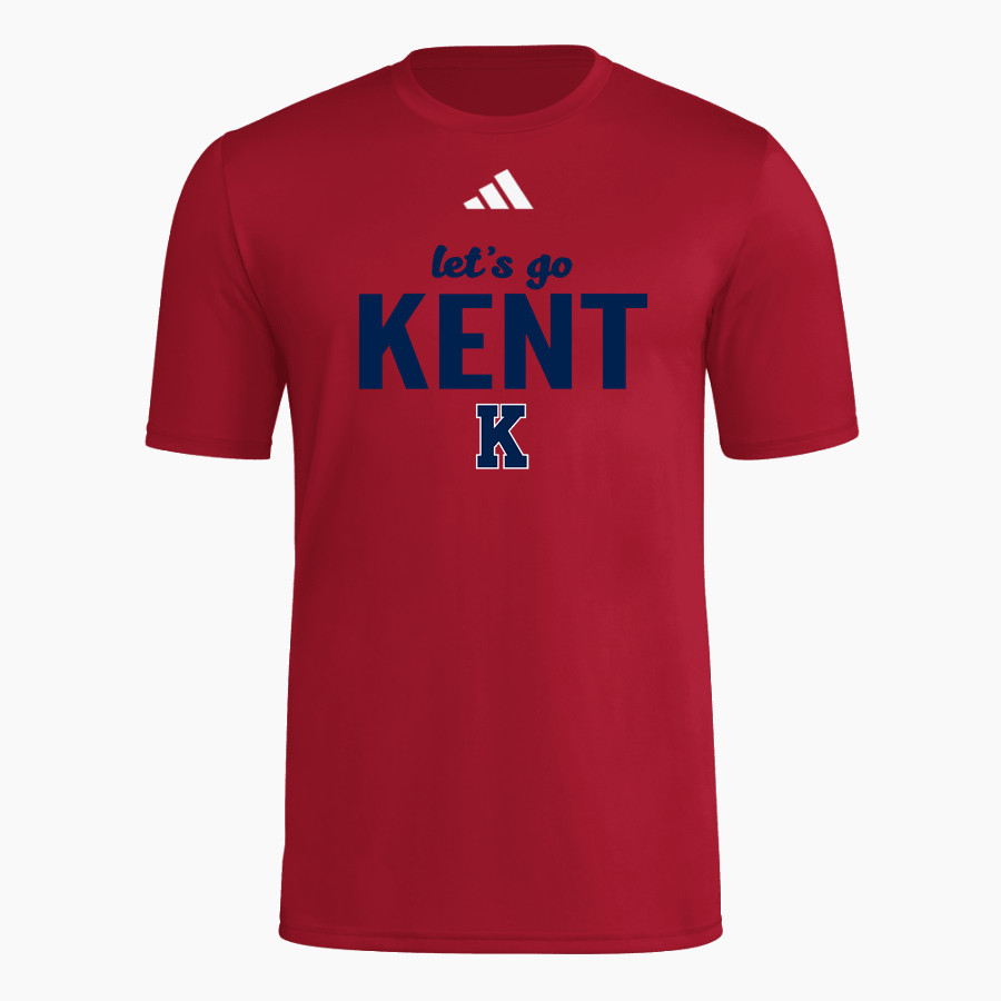 KENT SCHOOL LIONS <span class="pdp-name-mascot">KENT LIONS</span> adidas Men's Short Sleeve Pregame Tee