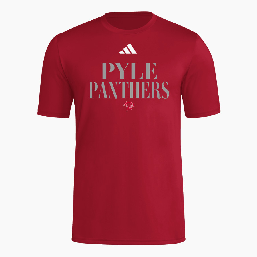Pyle Panthers <span class="pdp-name-mascot">Pyle Middle School Panthers</span> adidas Men's Short Sleeve Pregame Tee