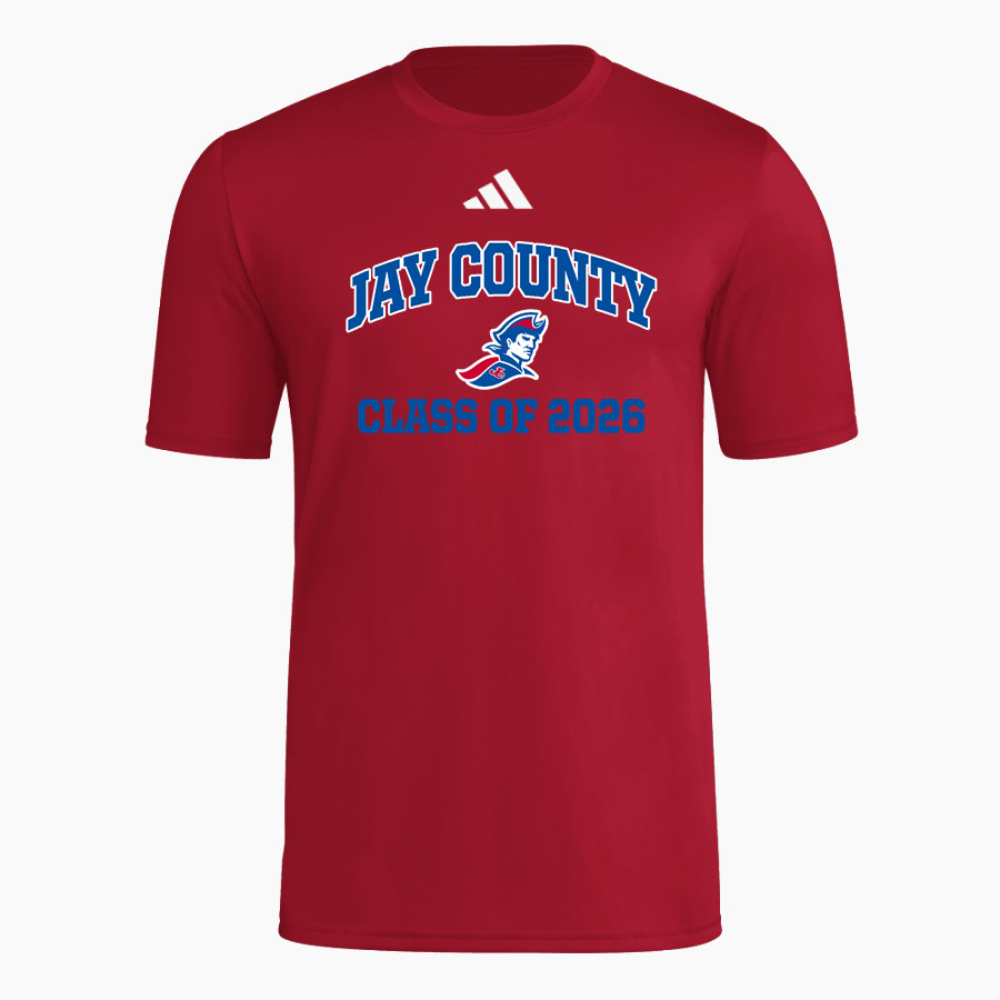 JAY COUNTY HIGH SCHOOL PATRIOTS adidas Men's Short Sleeve Pregame Tee