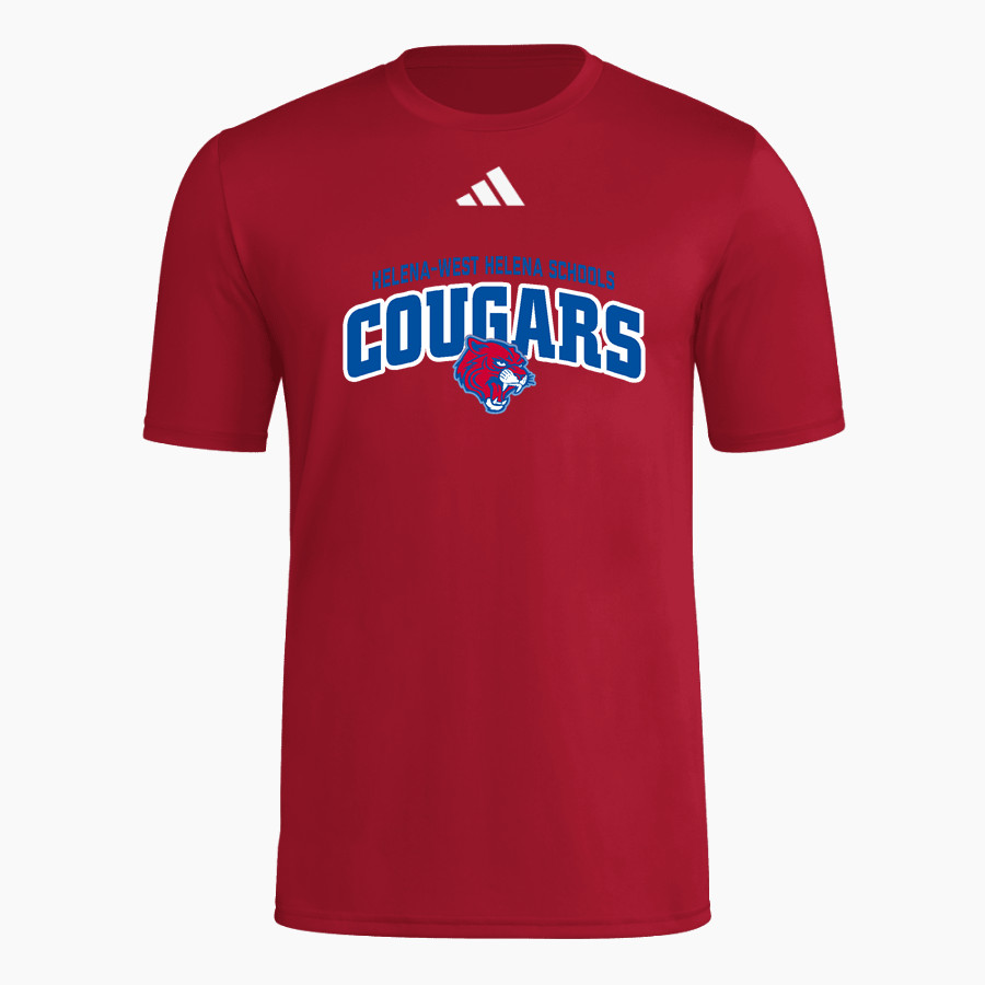 WEST HELENA CENTRAL HIGH SCHOOL COUGARS adidas Men's Short Sleeve Pregame Tee