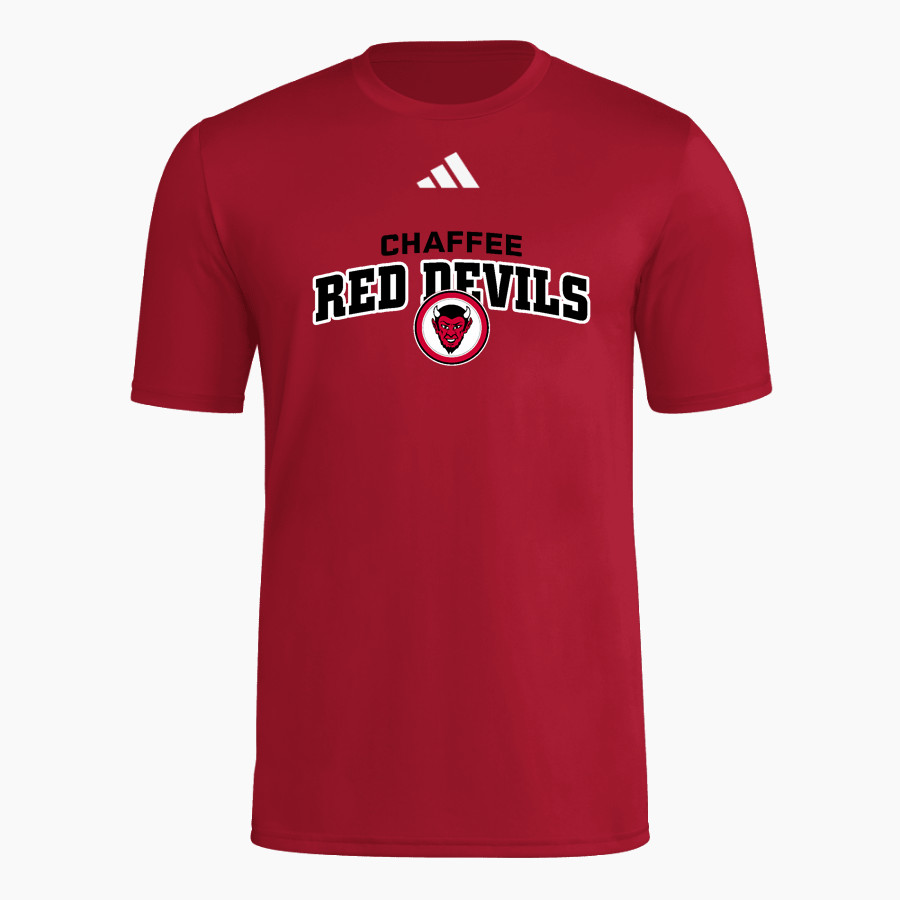 Chaffee Red Devils <span class="pdp-name-mascot">Chaffee Schools Red Devils</span> adidas Men's Short Sleeve Pregame Tee