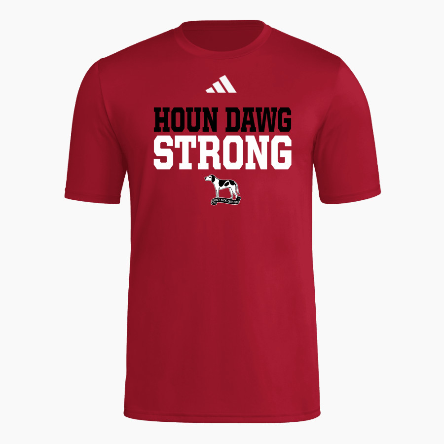 AURORA HIGH SCHOOL HOUN DAWGS <span class="pdp-name-mascot">AURORA HOUN DAWGS</span> adidas Men's Short Sleeve Pregame Tee