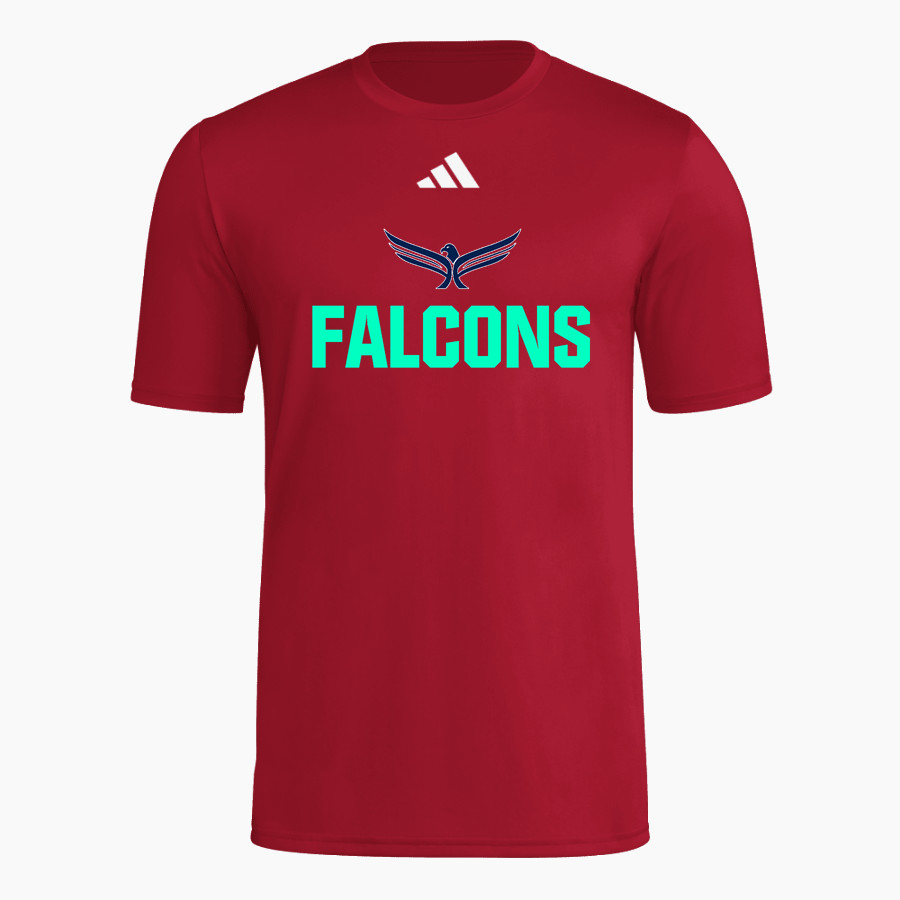 Faith Lutheran Falcons <span class="pdp-name-mascot">Faith Lutheran High School Falcons</span> adidas Men's Short Sleeve Pregame Tee