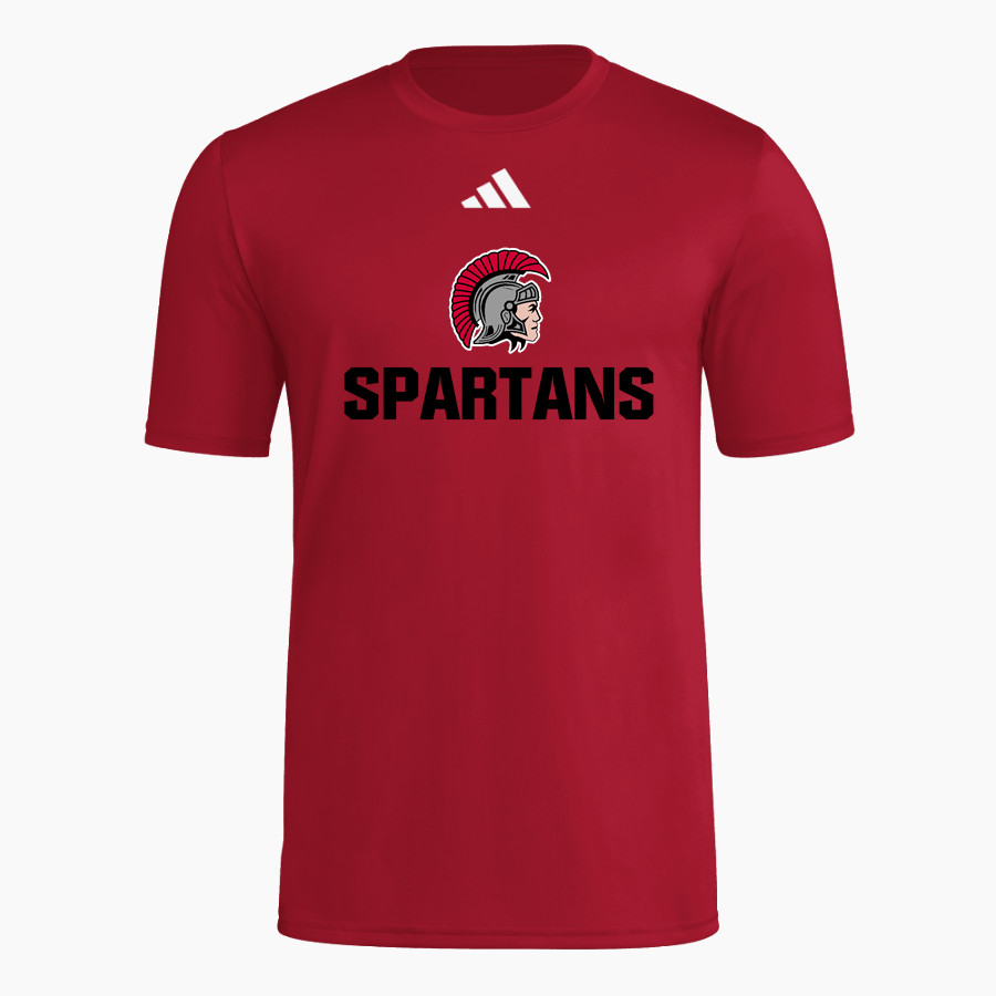 SOMERSET HIGH SCHOOL SPARTANS <span class="pdp-name-mascot">SOMERSET SPARTANS</span> adidas Men's Short Sleeve Pregame Tee