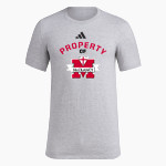 Monsignor McClancy Crusaders <span class="pdp-name-mascot">Monsignor McClancy Crusaders</span> adidas Men's Short Sleeve Pregame Tee Front Thumbnail