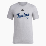 OLDENBURG ACADEMY TWISTERS adidas Men's Short Sleeve Pregame Tee Front Thumbnail