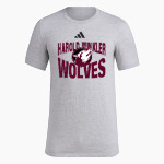 Harold Winkler Wolves <span class="pdp-name-mascot">Harold Winkler Wolves</span> adidas Men's Short Sleeve Pregame Tee Front Thumbnail