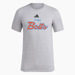 THE FRANKLIN SCHOOL OF INNOVATION BOLTS <span class="pdp-name-mascot">FSI BOLTS</span> adidas Men's Short Sleeve Pregame Tee Front Thumbnail