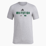 WHITEFISH HIGH SCHOOL BULLDOGS <span class="pdp-name-mascot">WHITEFISH BULLDOGS</span> adidas Men's Short Sleeve Pregame Tee Front Thumbnail