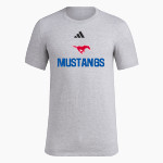 ARKOMA HIGH SCHOOL MUSTANGS <span class="pdp-name-mascot">ARKOMA MUSTANGS</span> adidas Men's Short Sleeve Pregame Tee Front Thumbnail