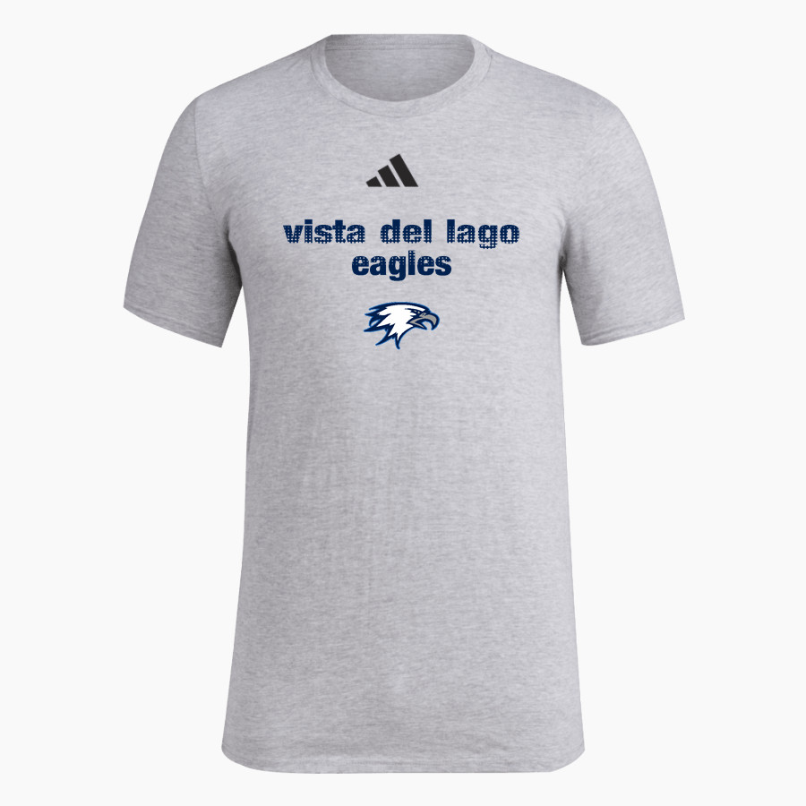 VISTA DEL LAGO HIGH SCHOOL EAGLES <span class="pdp-name-mascot">VISTA DEL LAGO EAGLES</span> adidas Men's Short Sleeve Pregame Tee