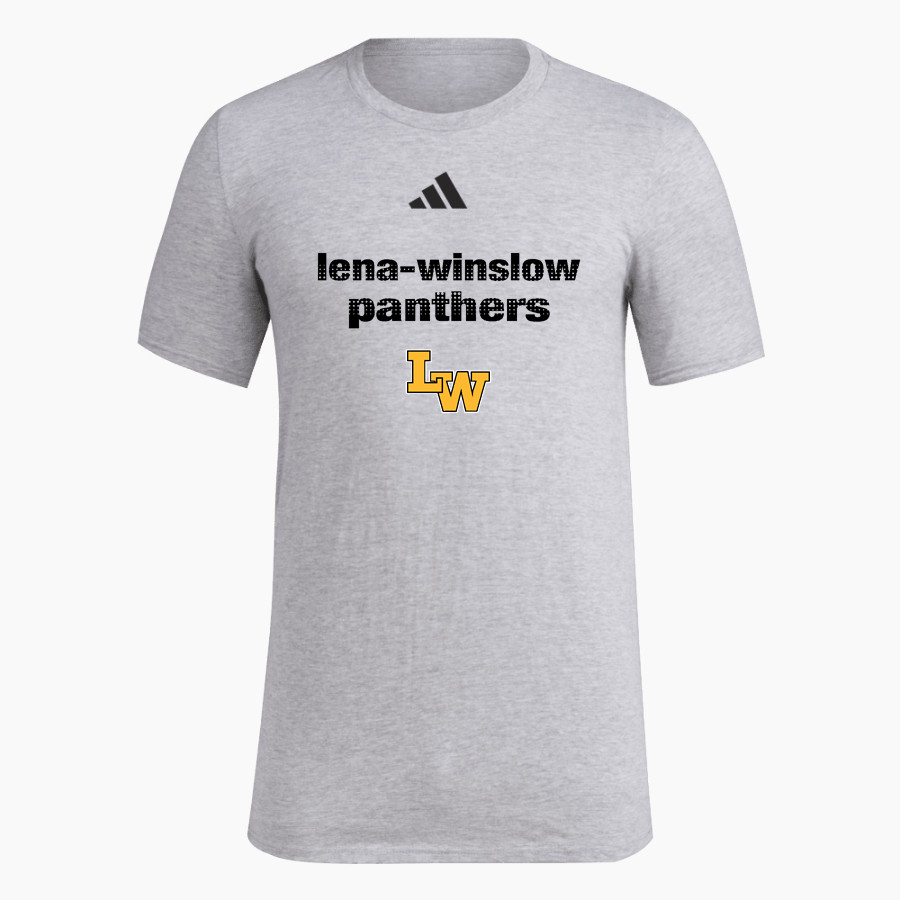 Lena-winslow Panthers <span class="pdp-name-mascot">Lena-winslow Leopards</span> adidas Men's Short Sleeve Pregame Tee