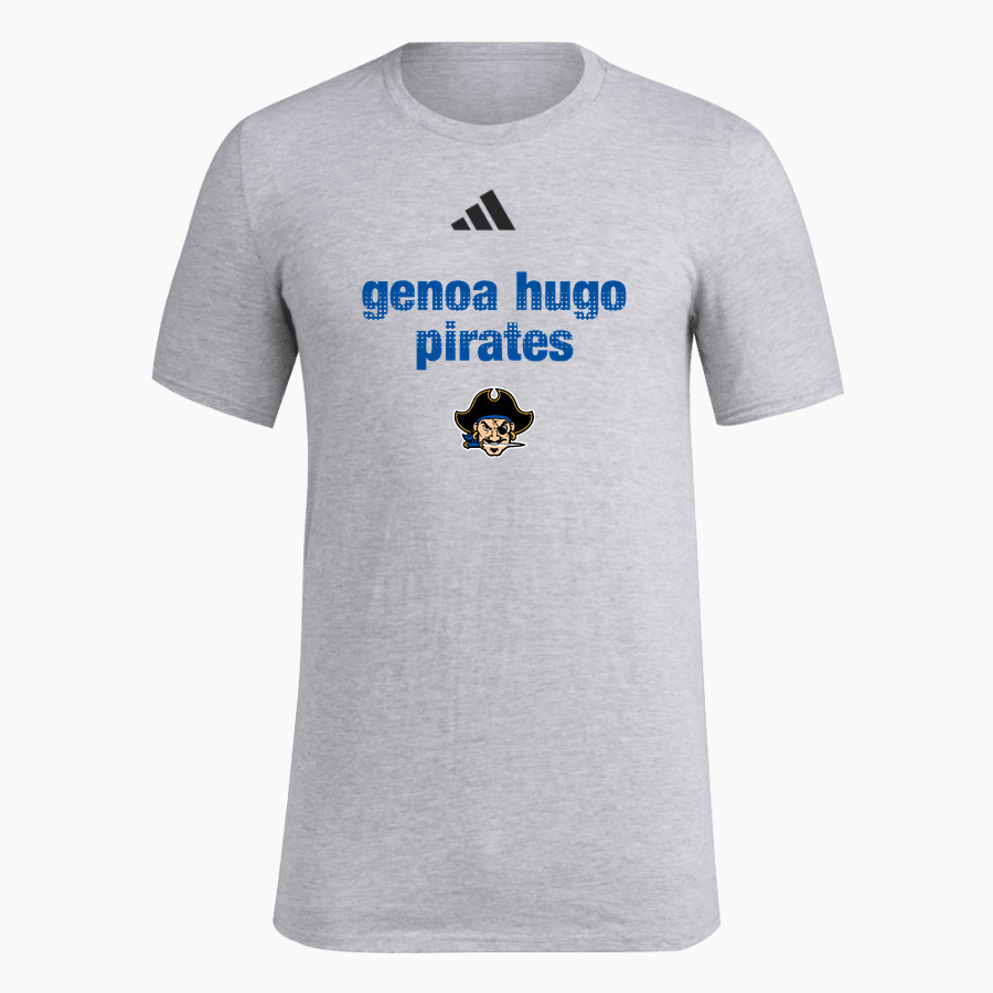 GENOA HUGO HIGH SCHOOL PIRATES <span class="pdp-name-mascot">GENOA HUGO PIRATES</span> adidas Men's Short Sleeve Pregame Tee
