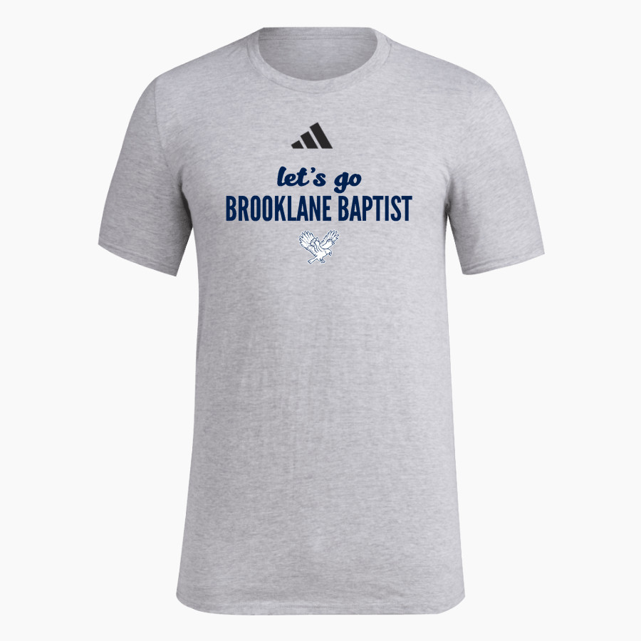 Brooklane Baptist Eagles adidas Men's Short Sleeve Pregame Tee