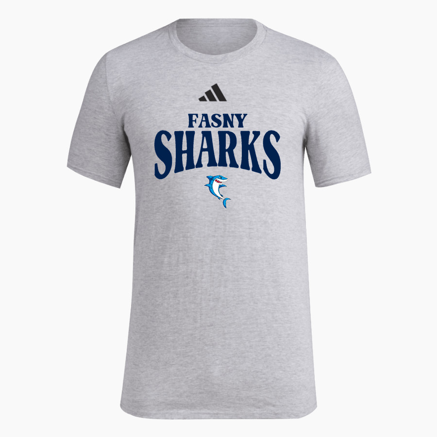 French-American School of New York - Online Store <span class="pdp-name-mascot">French-American School Sharks</span> adidas Men's Short Sleeve Pregame Tee