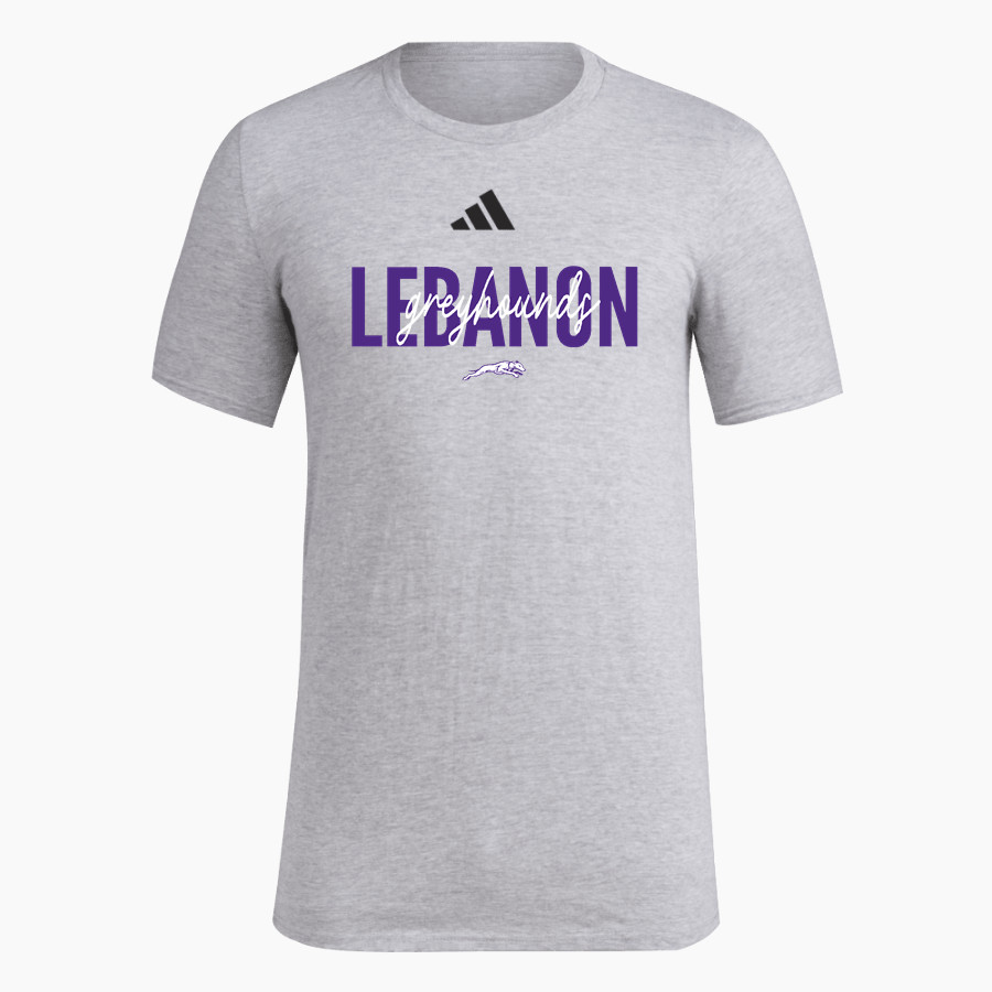 LEBANON COMMUNITY HIGH SCHOOL GREYHOUNDS <span class="pdp-name-mascot">LEBANON GREYHOUNDS</span> adidas Men's Short Sleeve Pregame Tee