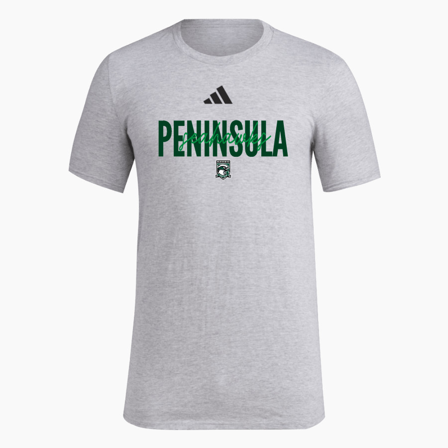 PENINSULA HIGH SCHOOL SEAHAWKS <span class="pdp-name-mascot">PENINSULA SEAHAWKS</span> adidas Men's Short Sleeve Pregame Tee